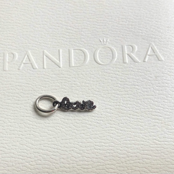 Pandora Signature of Love Dangle Charm - Picture 2 of 3